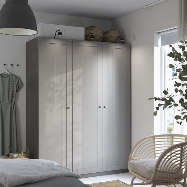 IKEA Гардероб комбінований, темно-сірий/сірий PAX / GULLABERG, 895.630.77 89563077 фото