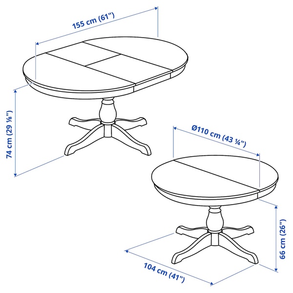 IKEA INGATORP/INGOLF (ІKEA ИНГАТОРП/ИНГОЛЬФ), Стіл та 4 стільці, білий/Халларп бежевий, 110/155 см, 394.826.96 39482696 фото