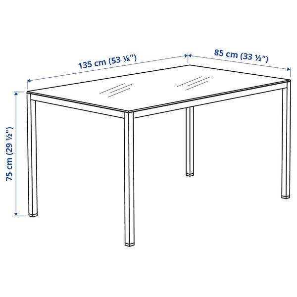 IKEA Стіл і 4 стільці, глянцевий/білий хром/Viarp бежевий/коричневий TORSBY / LUSTEBO, 595.235.25 59523525 фото