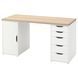 IKEA Письмовий стіл, біла морилка/імітація. білий дуб LAGKAPTEN / ALEX, 795.216.48 79521648 фото 2