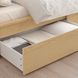 IKEA MALM (ИКЕА МАЛЬМ), Каркас кровати с 2 ящиками для хранения, дубовый шпон, беленый/Luröy, 90x200 см, 591.323.10 59132310 фото 5