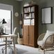IKEA Книжный шкаф с дверцами, коричневый орех BILLY / OXBERG, 494.833.65 49483365 фото 3