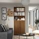 IKEA Книжный шкаф с дверцами, коричневый орех BILLY / OXBERG, 494.833.65 49483365 фото 1