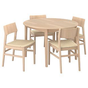 IKEA Стіл та 4 стільці, шпон світлий бук/світлий бук SKANSN&Auml;S / SKANSN&Auml;S, 295.614.82 29561482 фото