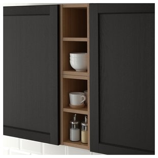 IKEA VADHOLMA (ІKEA ВАДХОЛМА), Зберігання відкрите, коричневий/морилка ясен, 20x37x40 см, 603.743.36 60374336 фото