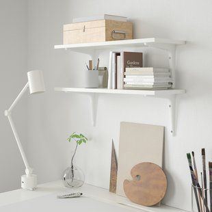 IKEA Комбинация настенных полок, белый/белый BURHULT / SIBBHULT, 093.260.99 09326099 фото