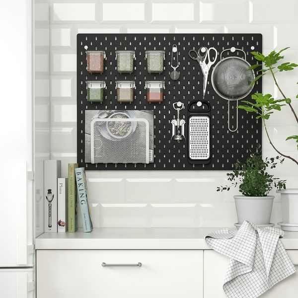 IKEA Перфорированная доска, черная SK&Aring;DIS, 505.343.78 50534378 фото