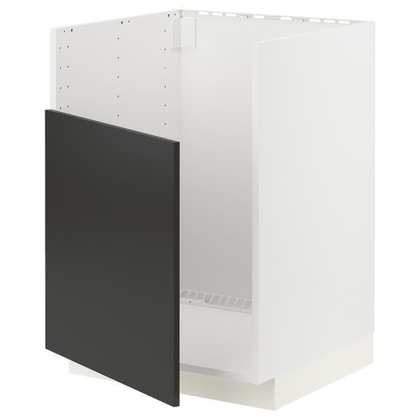 IKEA БРЕДШОН Стол под раковину, белый/Никебо матовый антрацит METOD, 494.984.99 49498499 фото