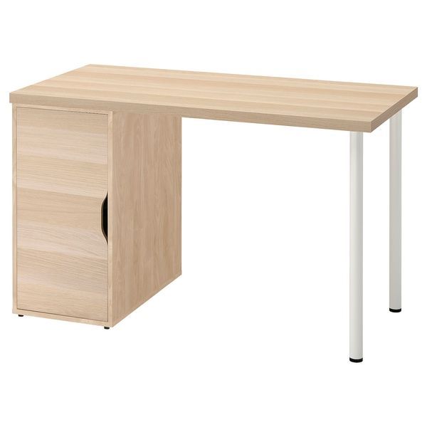 IKEA Письменный стол, белая морилка/имитация. белый дуб LAGKAPTEN / ALEX, 195.214.39 19521439 фото