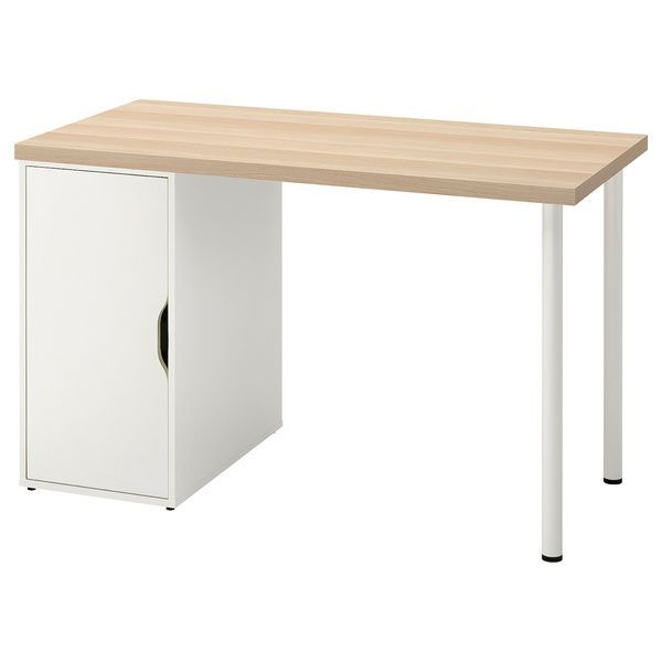 IKEA Письменный стол, белая морилка/имитация. белый дуб LAGKAPTEN / ALEX, 695.214.46 69521446 фото