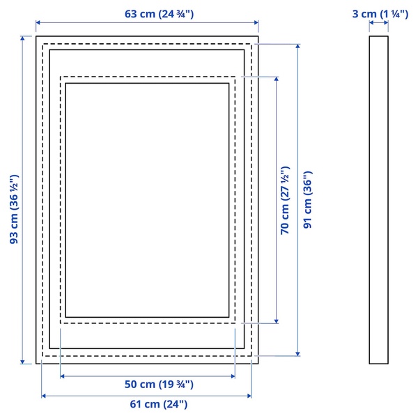 IKEA Рамка, красная RÖDALM, 905.663.72 90566372 фото