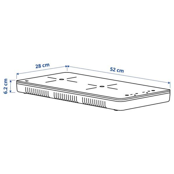 IKEA Портативная индукционная плита, 2 белые зоны. TILLREDA, 705.931.21 70593121 фото