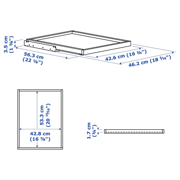 IKEA Піднос висувний, білий KOMPLEMENT, 202.463.60 20246360 фото