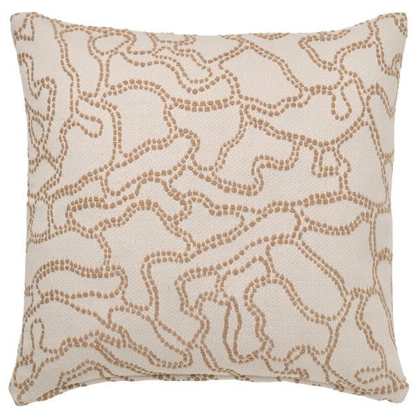 IKEA GULDFLY (ІKEA ГУЛДФЛИ), Чохол на подушку, кремовий/жовтий, 50x50 см, 305.541.88 30554188 фото
