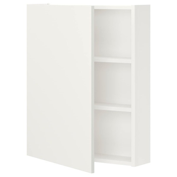 IKEA ENHET (ІKEA ENHET), Шафа навісний 2 полки/дверцята, білий, 60x15x75 см, 793.236.67 79323667 фото