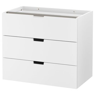 IKEA Комод модульний/3 шухляди, білий NORDLI, 403.834.69 40383469 фото