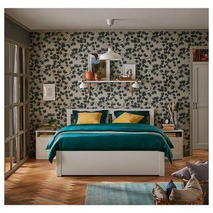 IKEA Каркас кровати с 2 ящиками для хранения, белый/Лейрсунд SONGESAND, 192.412.50 19241250 фото