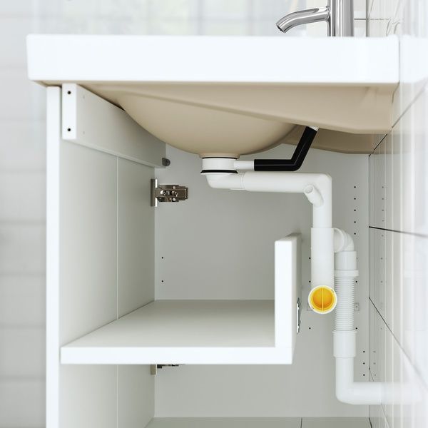 IKEA Тумба під умивальник з дверцятами, бежевий HAVB&Auml;CK, 305.350.72 30535072 фото