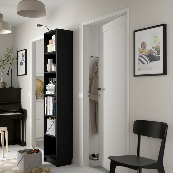 IKEA Книжный шкаф, имитация черного цвета. дуб BILLY, 704.773.34 70477334 фото