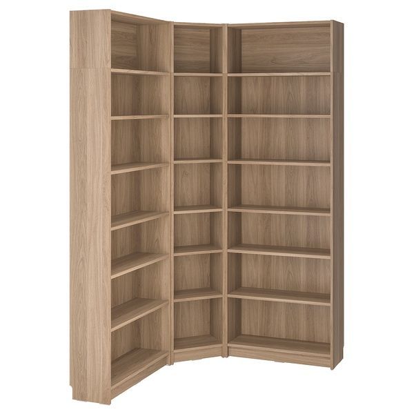 IKEA Кутова комбінована полиця з надставками, імітація. дуб BILLY, 794.835.52 79483552 фото