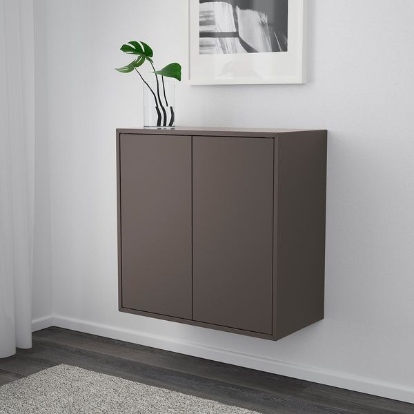 IKEA Настінна полиця темно-сіра EKET, 694.352.22 69435222 фото