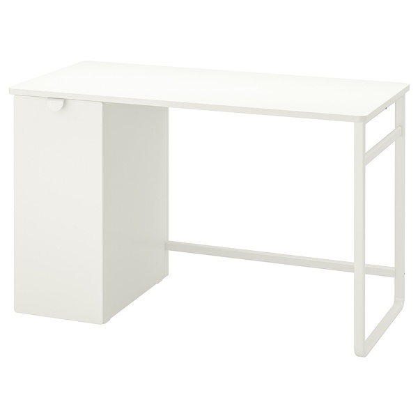 IKEA LARANDE (ІKEA ЛАРАНДА), Стіл з висувною шафою, біла, 120 x 58 см, 004.927.95 00492795 фото