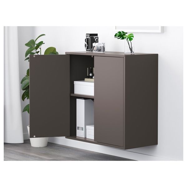 IKEA Настінна полиця темно-сіра EKET, 694.352.22 69435222 фото