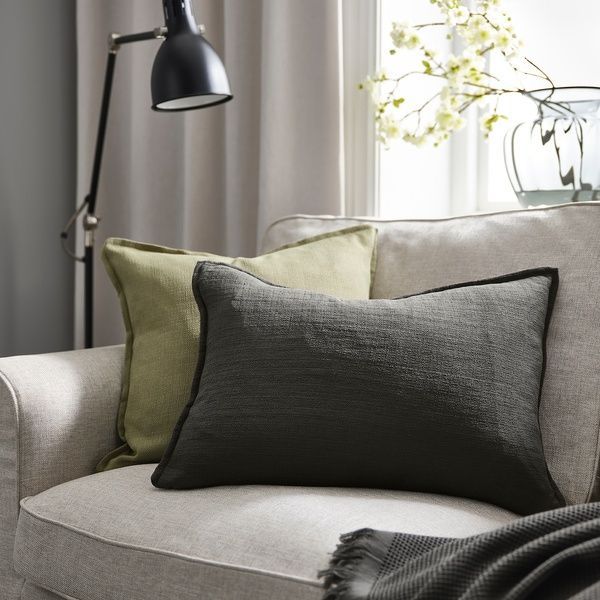 IKEA Наволочка, антрацит LAGERPOPPEL, 305.618.05 30561805 фото