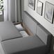 IKEA Диван 3-місний з шезлонгом Книса сіро-бежевий &Auml;LVDALEN, 105.306.69 10530669 фото 5