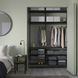 IKEA Гардеробная комбинация, антрацит/металл BOAXEL, 195.644.76 19564476 фото 2