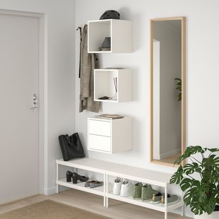 IKEA EKET (ІKEA EKET), Комбінація підвісних шаф, білий, 105x35x70 см, 693.363.83 69336383 фото