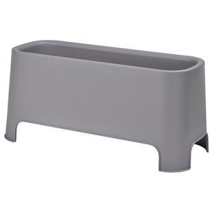 IKEA Квітковий горщик, сірий зовнішній вигляд ASPAREN, 105.392.69 10539269 фото