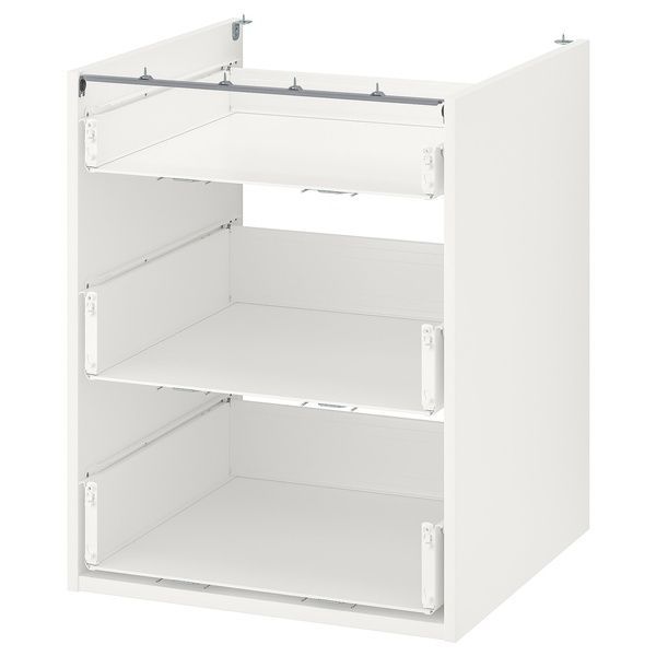 IKEA Напольный шкаф/3 ящика, белый ENHET, 204.404.18 20440418 фото