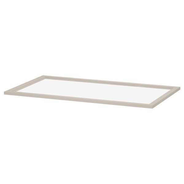 IKEA Скляна полиця, сіро-бежева KOMPLEMENT, 705.091.13 70509113 фото