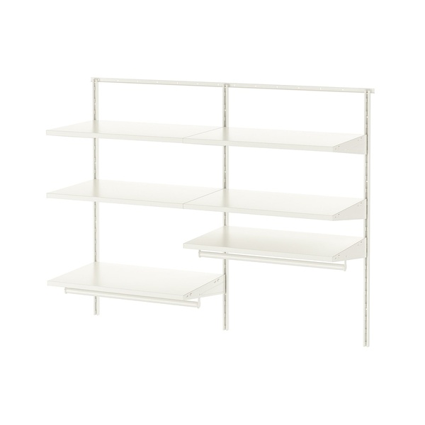 IKEA BOAXEL (ИКЕА BOAXEL), 2 секции, белый, 122x40x101 см, 893.840.14 89384014 фото