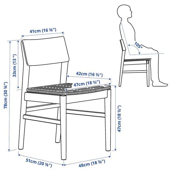 IKEA Стіл та 4 стільці, світлий бук/чорний бук SKANSN&Auml;S / SKANSN&Auml;S, 395.615.23 39561523 фото