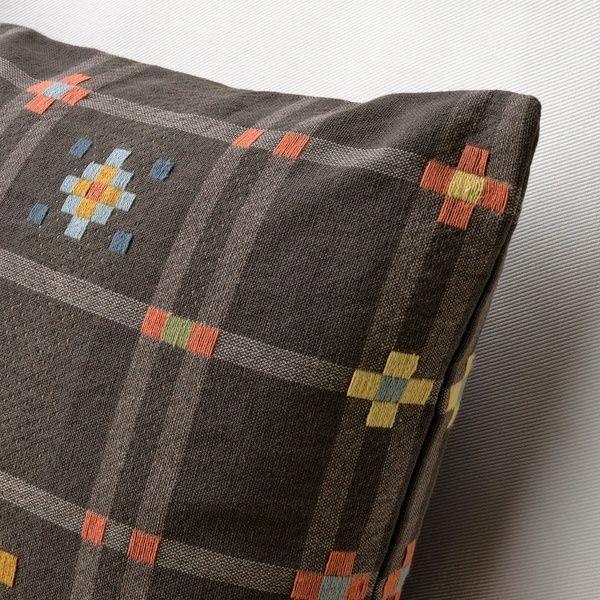 IKEA Наволочка, антрацит KUSTGRAN, 405.634.46 40563446 фото