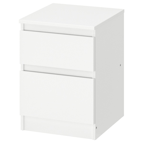 IKEA KULLEN (ИКЕА KULLEN), Комод, 2 ящика, белый, 35x49 см, 803.092.41 80309241 фото