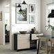 IKEA BESTA (ИКЕА БЕСТО), Комбинация для хранения с дверцами/ящиками, черно-коричневый/Lappviken/Stubbarp светло-серо-бежевый, 120x42x74 см, 294.402.25 29440225 фото 2