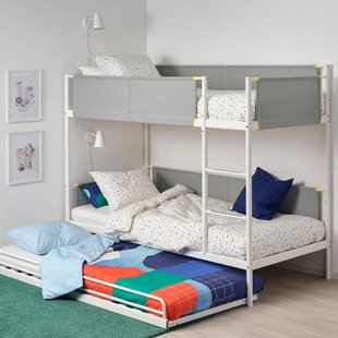 IKEA VITVAL (ІKEA ВИТВАЛ), Додаткове висувне ліжко, біле, 90х200 см., 104.483.25 10448325 фото