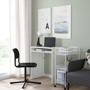 IKEA Стілець поворотний, чорний SM&Auml;LLEN, 005.034.35 00503435 фото