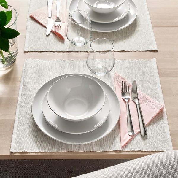 IKEA Чаша, белая GODMIDDAG, 005.850.30 00585030 фото
