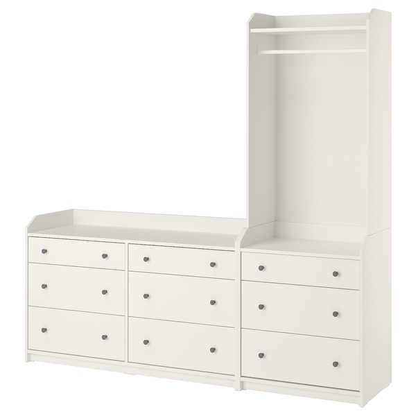 IKEA HAUGA (ИКЕА HAUGA), Книжный шкаф, белый, 208x199 см, 893.881.54 89388154 фото