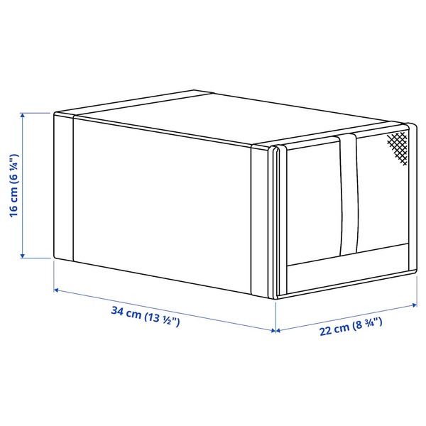 IKEA SKUBB (ІKEA СКУББ), Взуттєва коробка, біла, 22x34x16 см, 901.863.91 90186391 фото