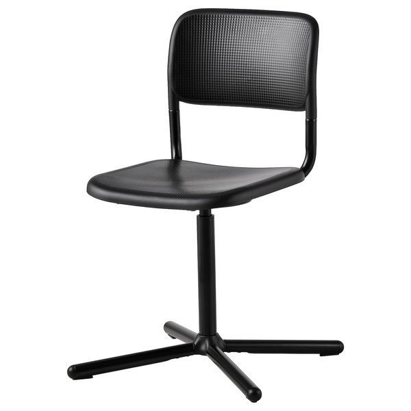IKEA Вращающийся стул, черный SM&Auml;LLEN, 005.034.35 00503435 фото