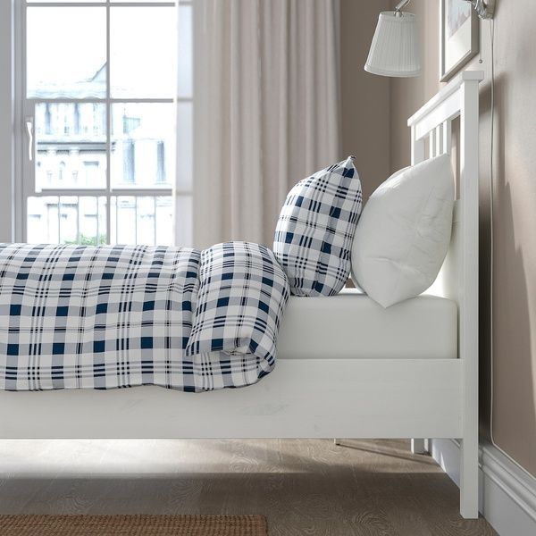 IKEA Каркас кровати, белая морилка HEMNES, 302.495.46 30249546 фото