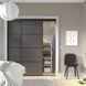IKEA Комбінація розсувних дверей, чорний/двосторонній темно-сірий SKYTTA / MEHAMN, 694.995.82 69499582 фото 2