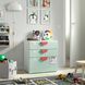 IKEA Комод, 3 шухляди, білий/світло-зелений SM&Aring;STAD / PLATSA, 895.438.19 89543819 фото 2