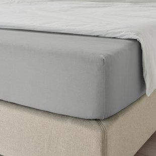 IKEA Простирадло на обшивці, світло-сіре DVALA, 204.824.46 20482446 фото