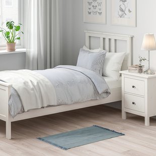 IKEA SORTSO (ІKEA СОРЦО), Килим безворсовий, блакитний, 55x85 см, 605.288.76 60528876 фото